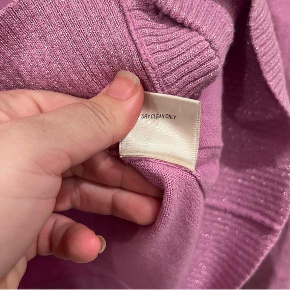 Jack: BB Dakota purple with sparkle accent button front cardigan size xsmall - Picture 6 of 8